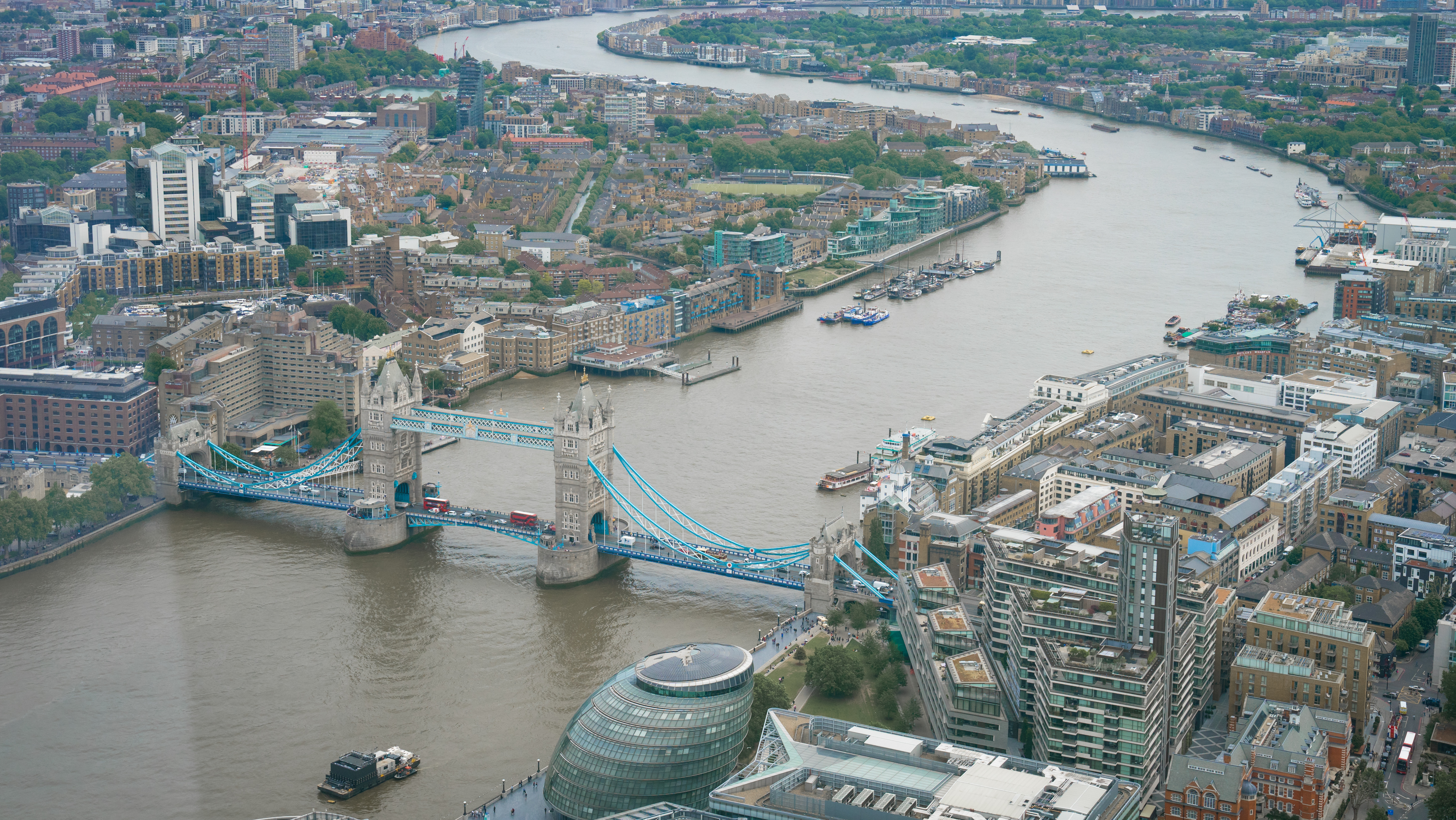 View of London Bridge from the Eye